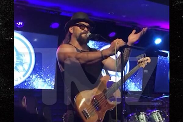 Jason Momoa Jamming Out in Hawaii With His Band