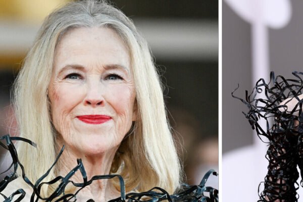 Catherine O’Hara’s Dress For the “Beetlejuice 2” Premier Is Dubbed a “Masterpiece,” and Leaves Fans in Awe