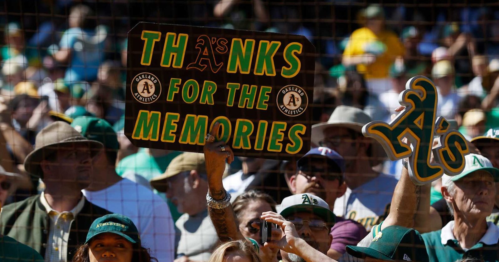 A’s Beat Rangers as Fans Celebrate Final Game at Oakland Coliseum Before Move