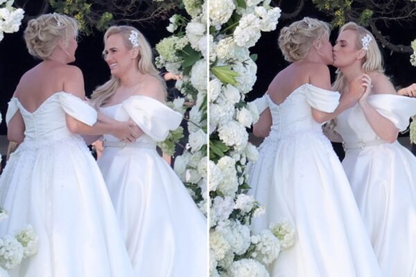 Rebel Wilson Locks Lips With Ramona Agruma During Private Italian Wedding