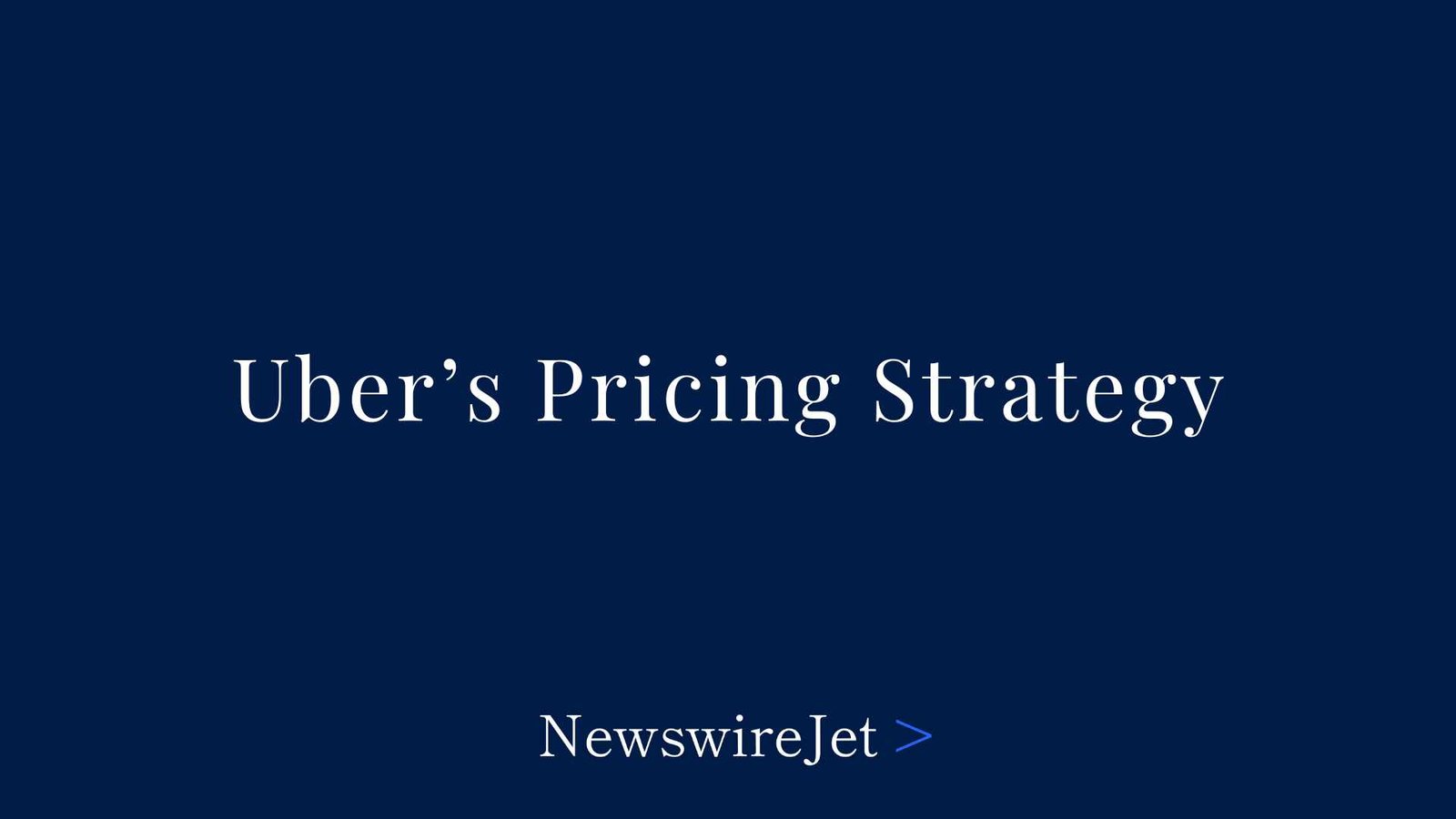 Uber’s Pricing Strategy: Balancing Demand and Driver Incentives