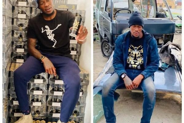 PICS: Ex-Kaizer Chiefs star Sifiso Hlanti now selling energy drinks?