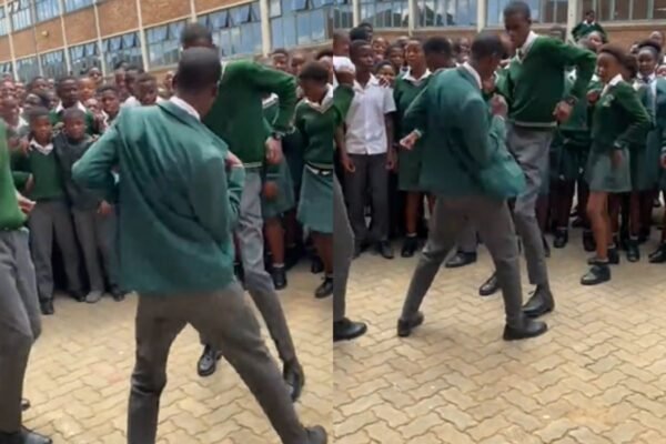 EISH WENA: Boy uses plastic chairs to cross flooded road to school [Video]