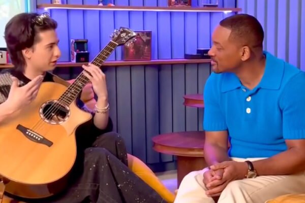 “You wanted me to come on your track and do something in a Spanish style. I thought, ‘I have to show him how I do it on the whole guitar’”: Marcin shows an astounded Will Smith his virtuosic guitar technique