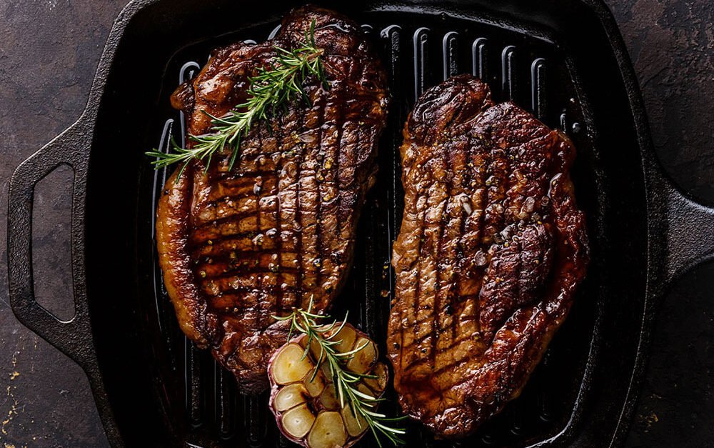 Pan-Seared Rib Eye with Black Garlic Ghee