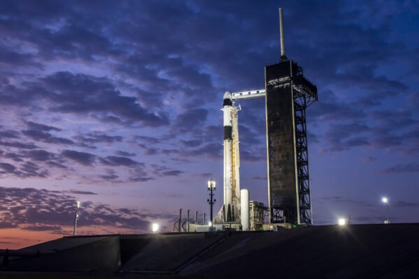 SpaceX Dragon meets sunrise at launch pad for Crew-10 flight  | Space photo of the day March 11, 2025