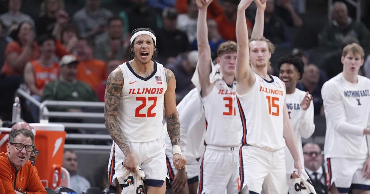 Kylan Boswell scores 24 points to help No. 24 Illinois beat Iowa 106-94 in Big Ten tourney