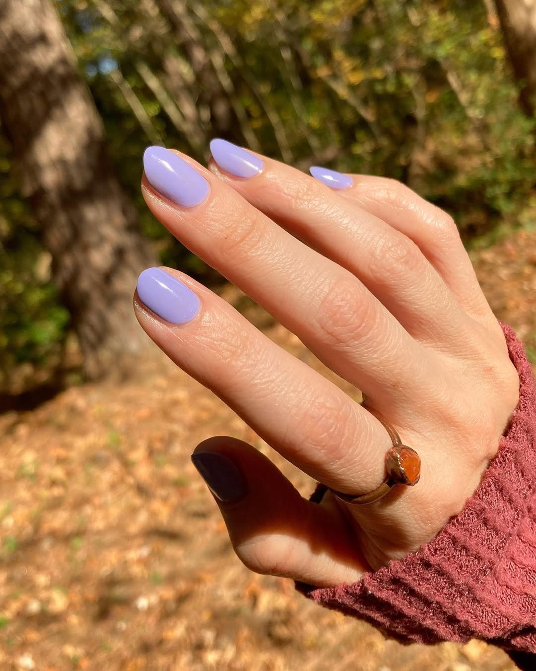 Spring 2025’s Prettiest Mani Trend? Periwinkle Nails