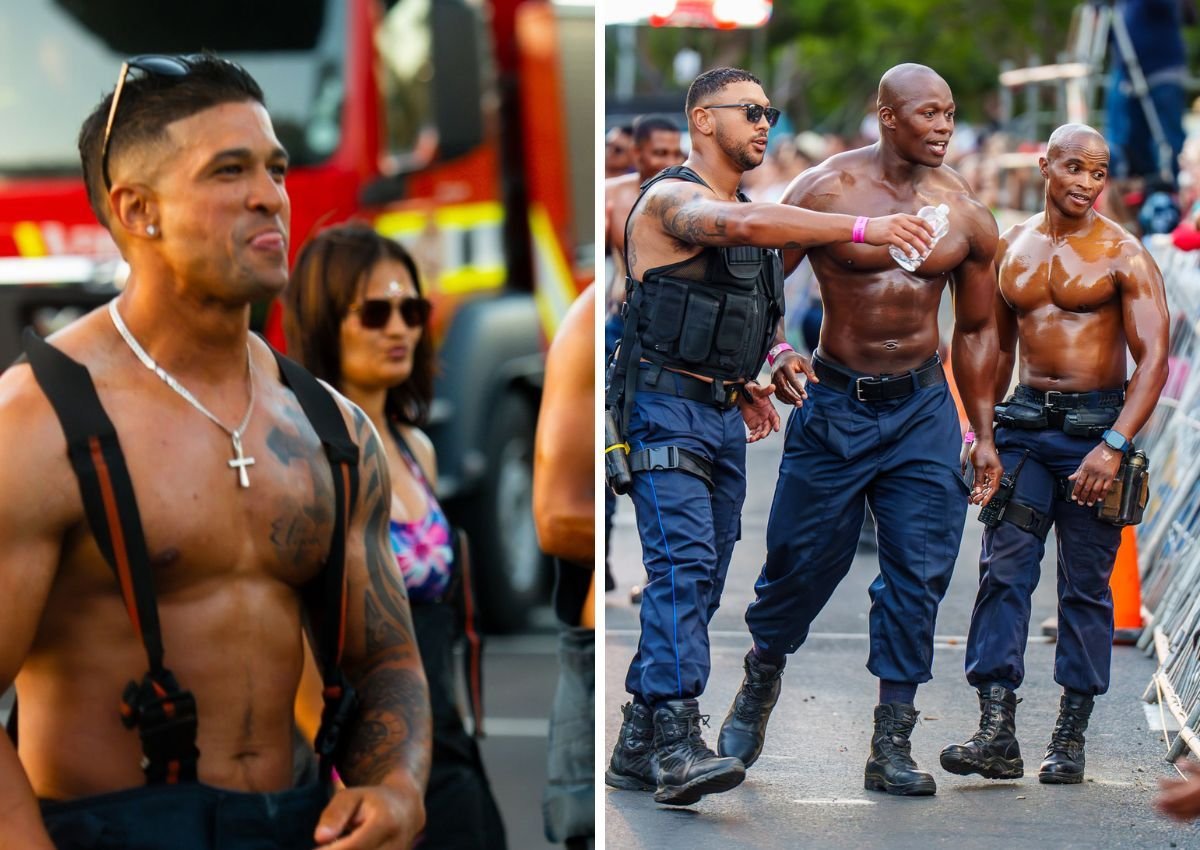 Cops, firefighters go topless in Cape Town carnival [video]