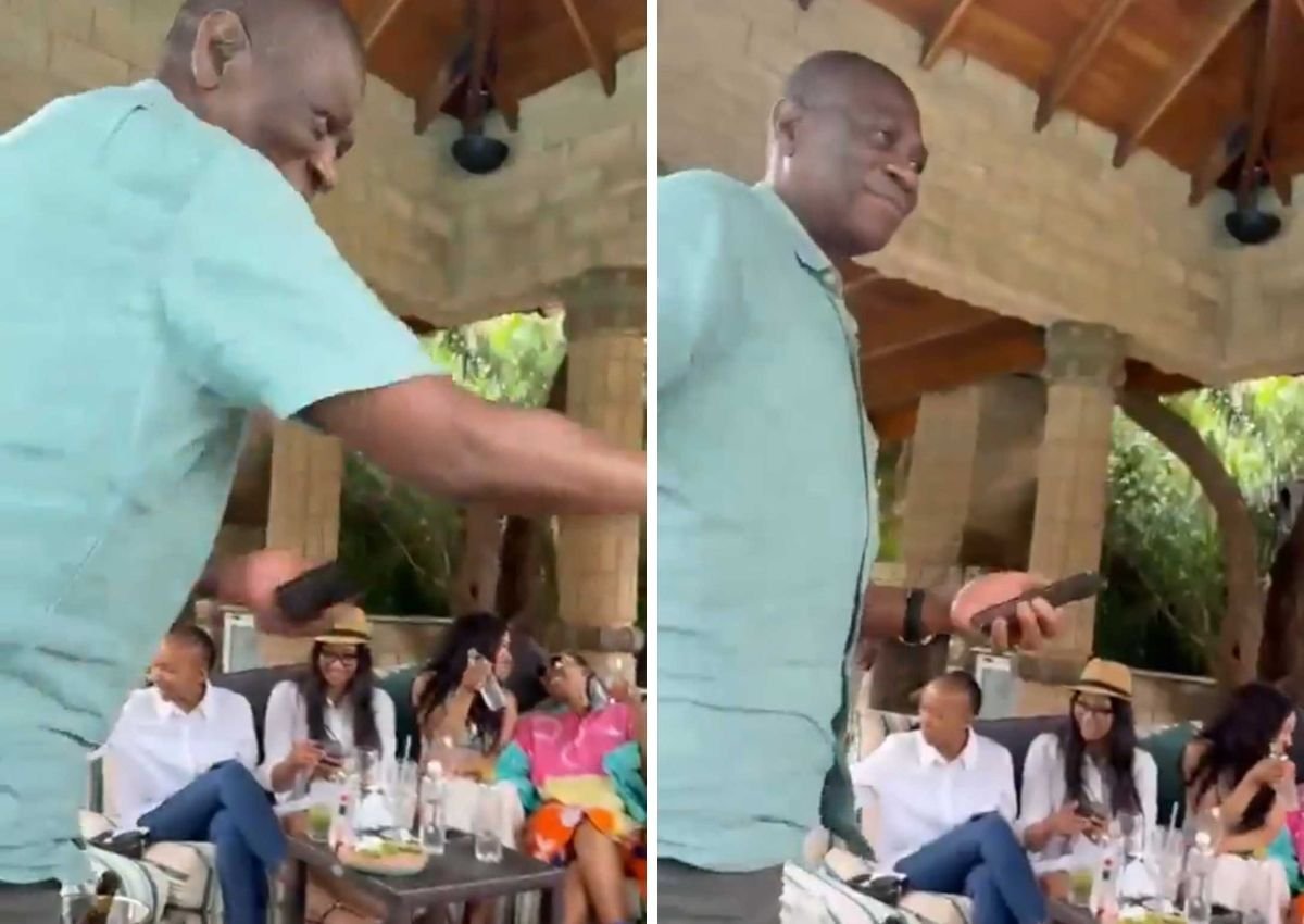 Paul Mashatile parties with booze, beautiful women [video]