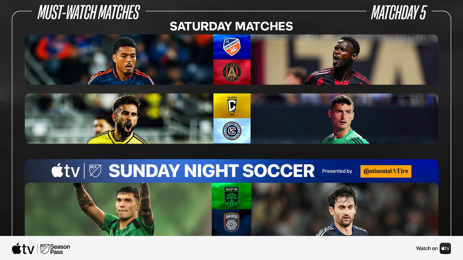 Matchday 5: What to watch for in this weekend’s must-watch matches | MLSSoccer.com