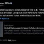 U.S. Recovers $7M in Crypto Investment Fraud Case